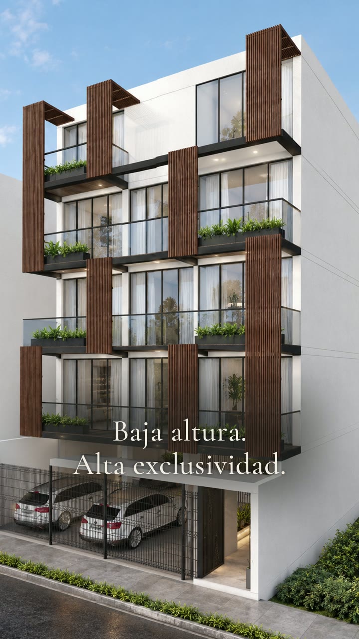 Fachada del edificio, primer cuadro del reel vertical